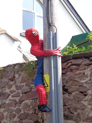 Spiderman.  Well House
