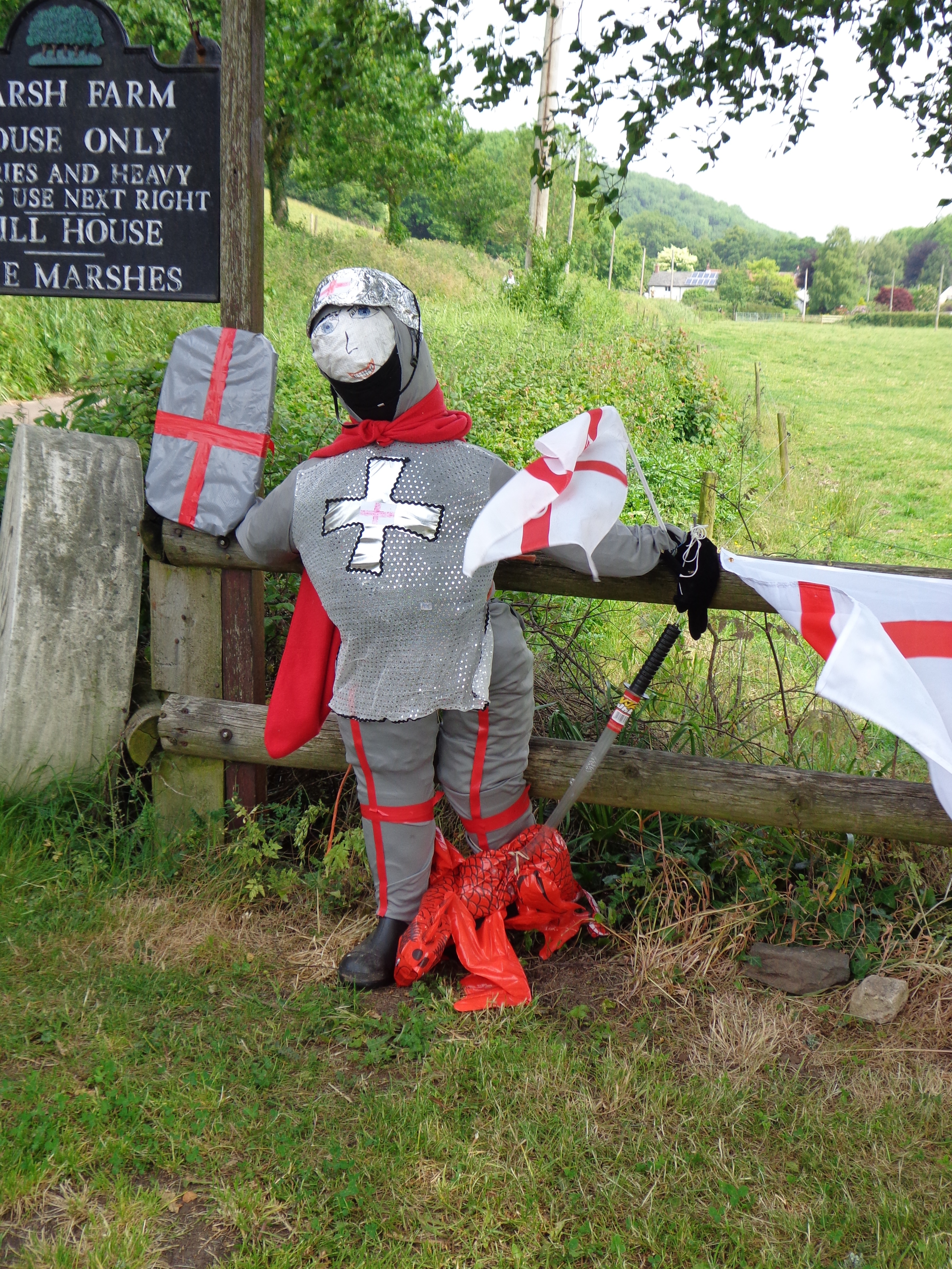 St George and the Dragon.  Marsh Farm