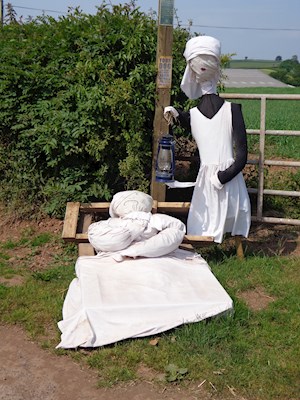 Florence Nightingale.  Ennerleigh.  Winner of 'Scarecrow made by Children'