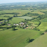 Stoodleigh Aerial View in Summer