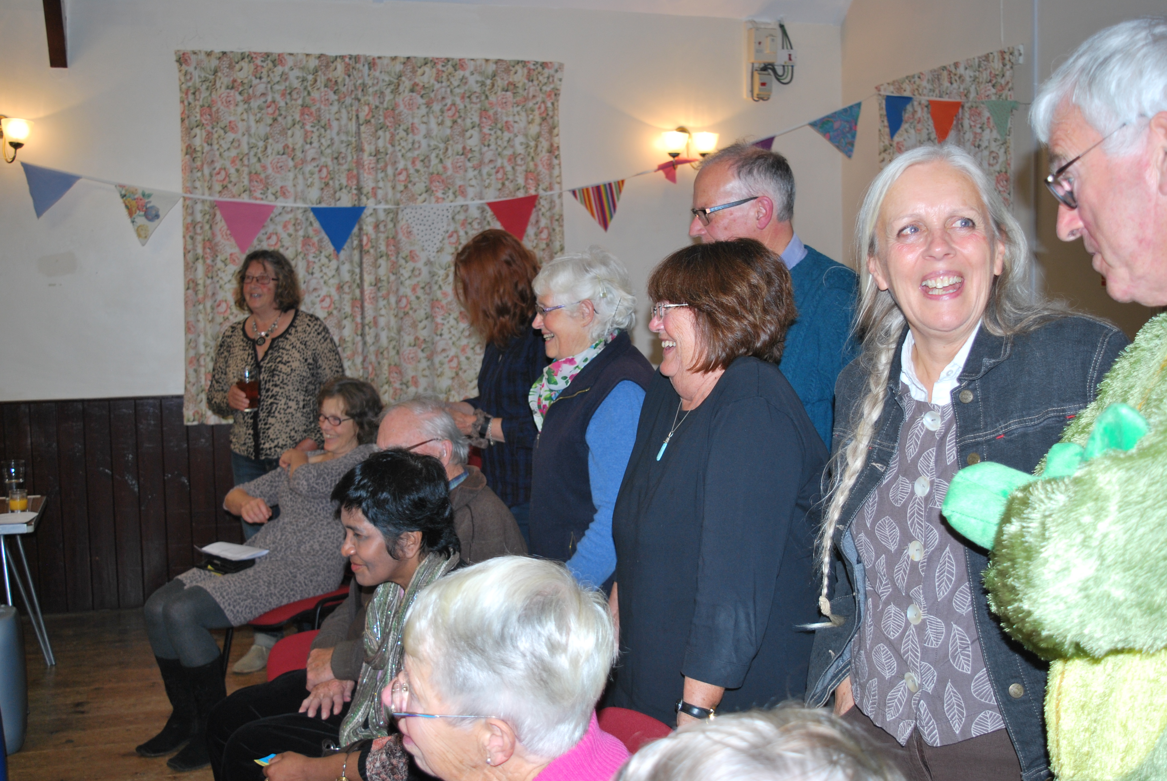 Spectators watch on...