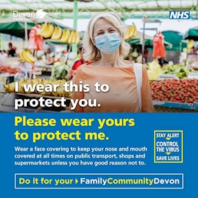 Government Information Poster - I wear this to protect you, 24 July 2020