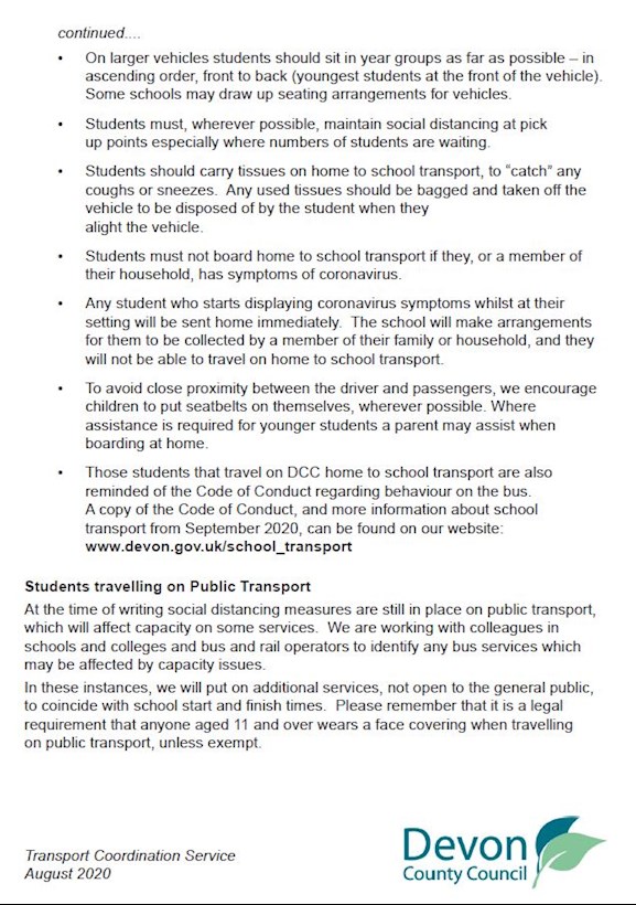 Devon County Council - Home to School Transport Guidance from September 2020 - Page 2