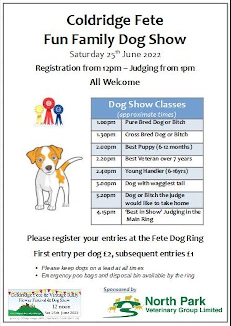 Coldridge Fete Fun Family Dog Show Competition Overview