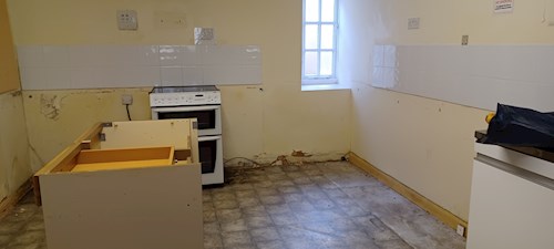 Clearing of the old kitchen