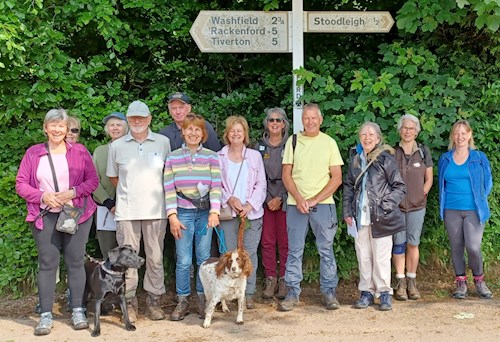 The first group of walkers set off