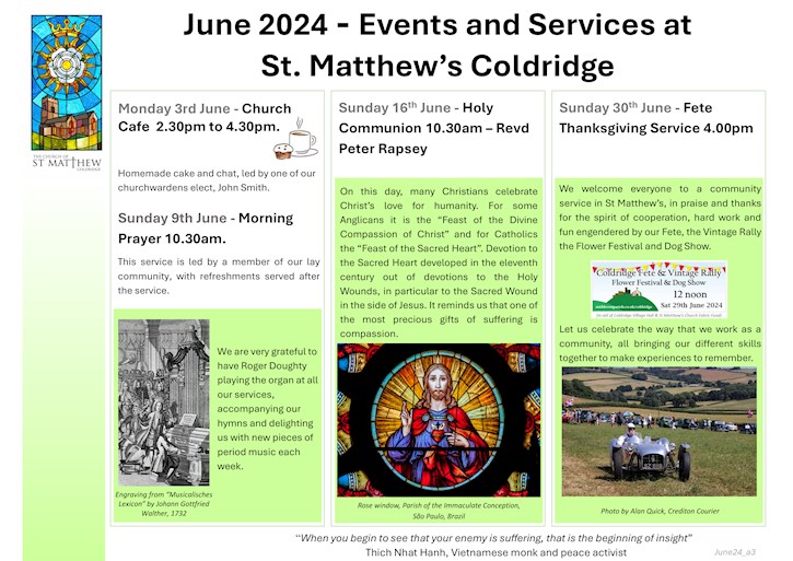 June 2024 Events and Services Pamphlet