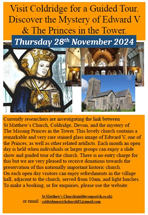 Church Tours 28th November