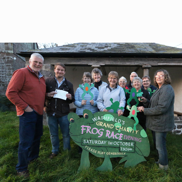 Cheque presentation to Andy Atkins of Save the Children