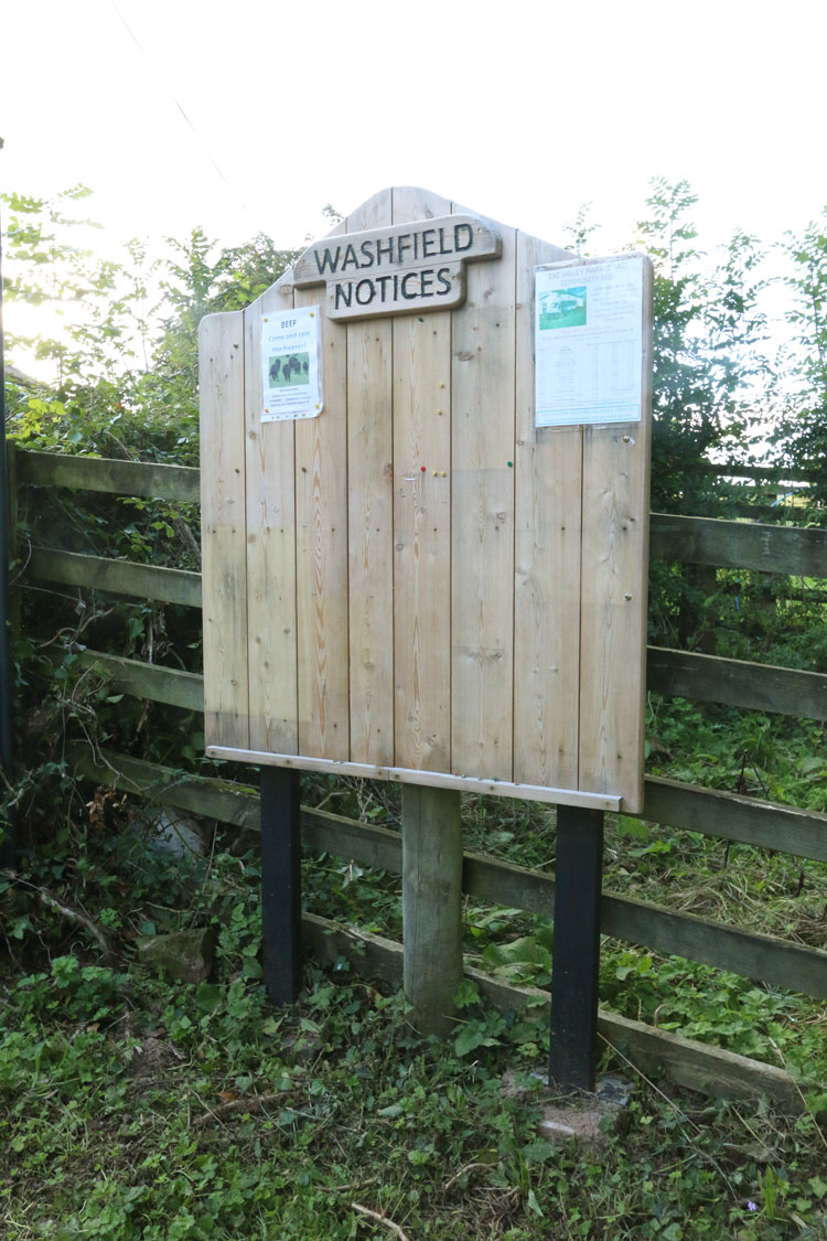 New Notice Board at Cotleigh Cross