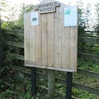 New Notice Board at Cotleigh Cross