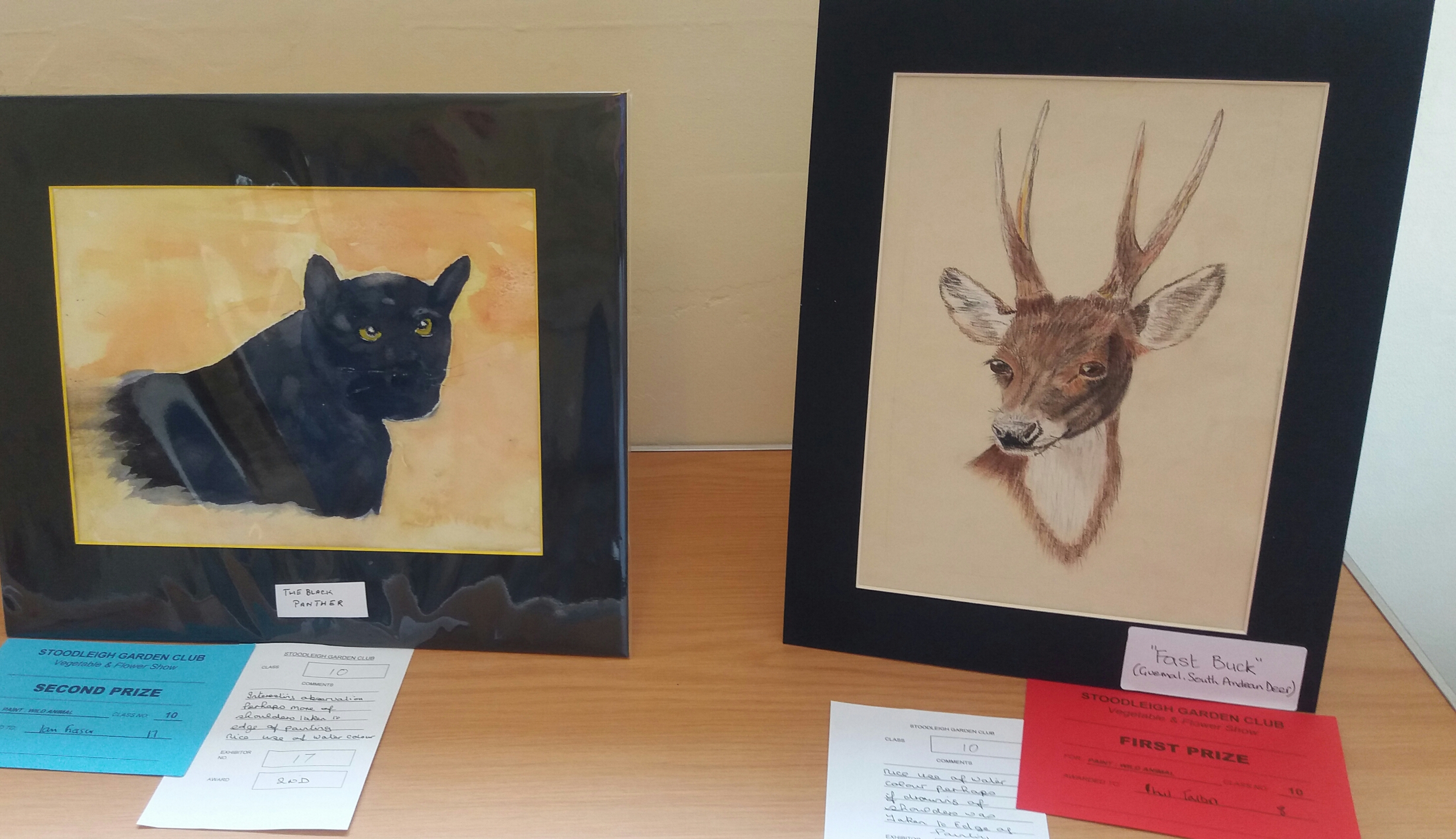 Winning wild animal painting