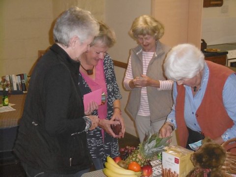 Busy with the raffle